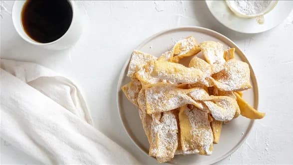 Faworki z piekarnika