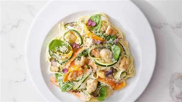 Spaghetti z królikiem