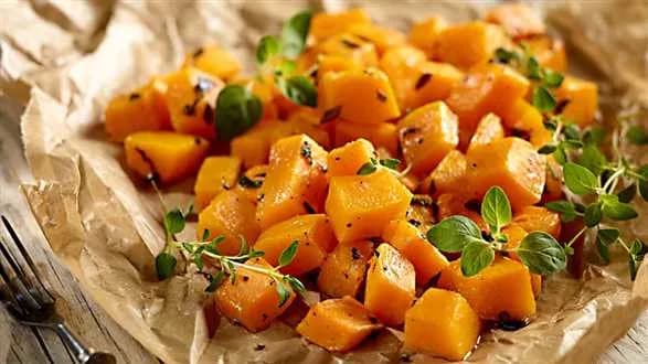 Dynia pieczona w piekarniku - w ziołach