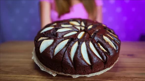 Ciasto czekoladowe z gruszkami