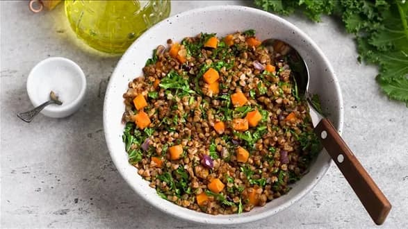 Kasza gryczana z warzywami