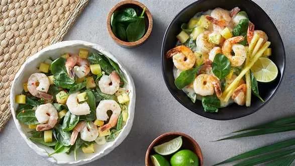 2 sposoby na krewetki z ananasem