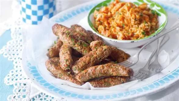 Cevapcici z ryżem w pomidorach