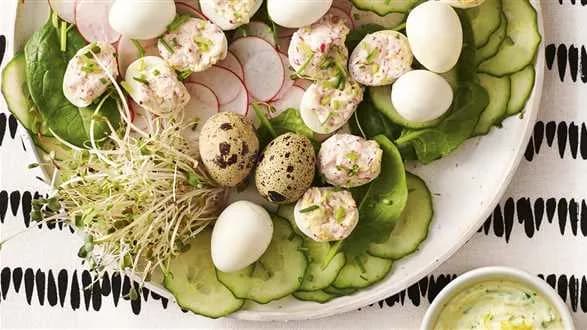 Wiosenne jajka przepiórcze